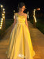 Elegant Yellow Sweetheart One shoulder A-Line Party Prom Dresses,Evening Dress Online, WGP829