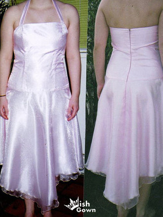 Casual Halter A-line Short Mini Homecoming Dress,EPT649