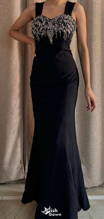 Formal Spaghetii Strap Mermaid Long Prom Dress Ideas, Evening Party Dresses,WGP1821