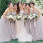 Elegant Sweetheart One Shoulder A-Line&nbsp;Sleeveless Wedding Guest Bridesmaid Dresses,WGM405