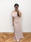 Elegant Floral Pink Off-Shoulder Mermaid Long Prom Dress Ideas, Evening Party Dresses,WGP1811