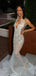Unique White Sweetheart Mermaid Long Prom Dress Ideas, Evening Party Dresses,WGP1973