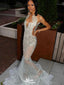 Unique White Sweetheart Mermaid Long Prom Dress Ideas, Evening Party Dresses,WGP1973