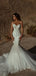Sexy White Sweetheart Lace Mermaid Long Wedding Dresses With Sweep Trailing ,WDH168
