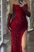 Sparkly Red Sweetheart Mermaid Long Prom Dress Ideas, Evening Party Dresses, WGP2003
