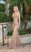 Elegant Fuchsia Lace Mermaid Prom Dress Sheer Corset Bodice Spaghetti Strap Formal Gown,WGP2089
