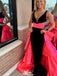 Formal V-neck Unique Mermaid Long Prom Dress Ideas, Evening Party Dresses,WGP1294