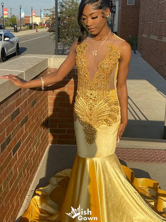 Elegant Jewel Sequins Mermaid Long Prom Dress Ideas, Evening Party Dresses,WGP1311