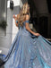 Sparkly A-Line Sweetheart Off Shoulder Side Slit Beading Long Formal Prom Dresses,Evening Gowns,WGP333