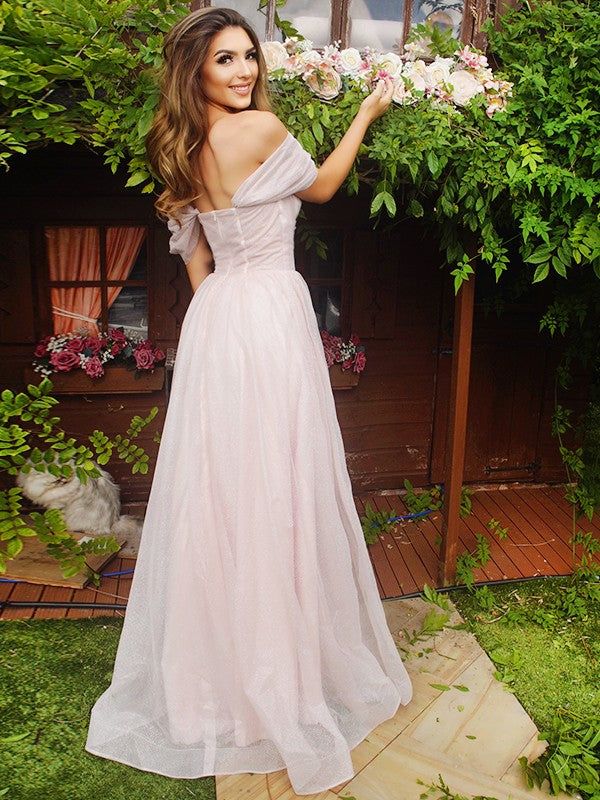 Gorgeous A-Line Sweetheart Off Shoulder Long Formal Prom Dresses,Evening Gowns,WGP369