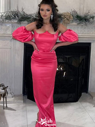 Elegant Off-shoulder Unique Mermaid Long Prom Dress Ideas, Evening Party Dresses,WGP1438