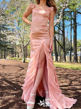 Elegant Spaghetti Strap Sweetheart Bodycon Sheath Long Prom Dress Ideas, Evening Party Dresses,WGP1131