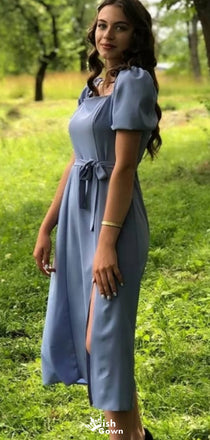 Casual Square A-line Long Prom Dress Ideas, Evening Party Dresses,WGP1460