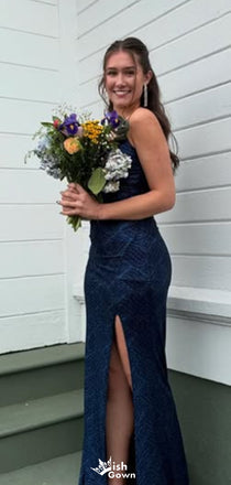 Elegant Spaghetti Strap Mermaid Long Prom Dress Ideas, Evening Party Dresses,WGP1564