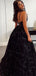 Elegant Black Sweetheart A-Line Long Sleeveless Popular Long Evening Dresses, Formal Dresses, WGP703