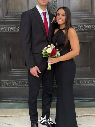 Elegant Halter Mermaid Long Prom Dress Ideas, Evening Party Dresses,WGP1570