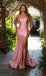 Elegant Pink Sweetheart Mermaid Side Slit Sleeveless Long Prom Dress Ideas, Evening Party Dresses,WGP1679