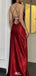 Elegant Spaghetti Strap Mermaid Long Prom Dress Ideas, Evening Party Dresses,WGP1586