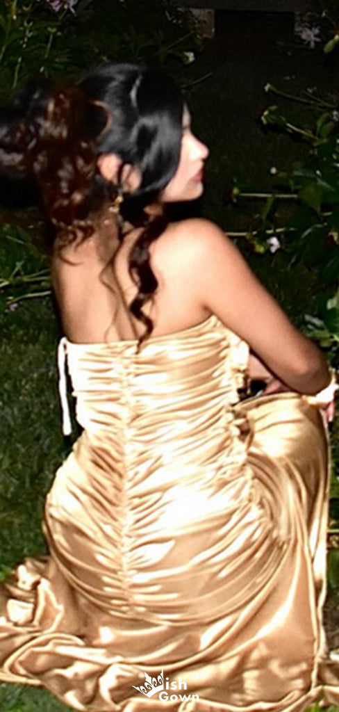 Elegant Strapless Sheath Long Prom Dress Ideas, Evening Party Dresses,WGP1588