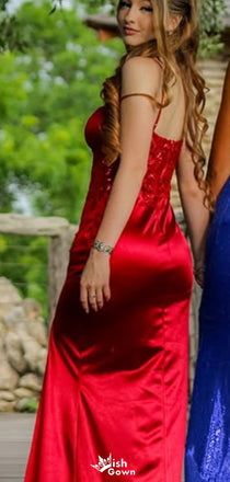 Elegant Spaghetti Strap Sweetheart Mermaid Long Prom Dress Ideas, Evening Party Dresses,WGP1611