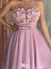 Elegant Strapless A-line Short Mini Homecoming Dress,EPT475