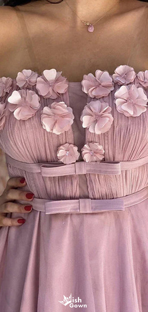 Elegant Strapless A-line Short Mini Homecoming Dress,EPT475