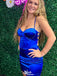 Sexy Spaghetti Strap Sheath Short Mini Homecoming Dress,EPT507