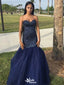 Sexy Blue Sweetheart Mermaid Long Sleeveless Long Party Prom Dresses,Evening Dress Online, WGP785