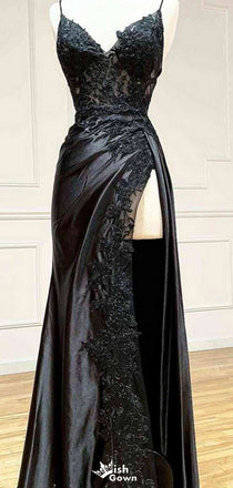 Gorgeous Spaghetti Strap Mermaid Long Prom Dress Ideas, Evening Party Dresses,WGP1733