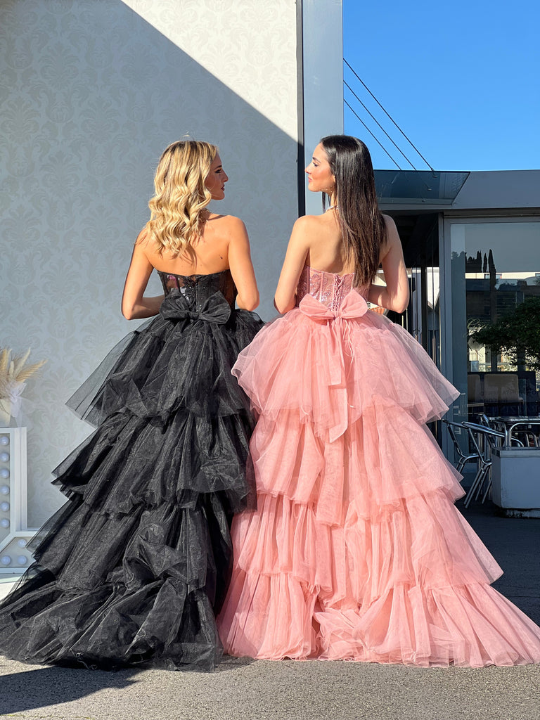 Unique Pink Sweetheart High Low Long Prom Dress Ideas, Evening Party Dresses,WGP1783