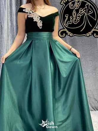 Formal Off-shoulder A-line Long Prom Dress Ideas, Evening Party Dresses,WGP1746