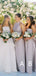 Mismatched A-Line Sleeveless Popular Cheap Maxi Long Wedding Guest Bridesmaid Dresses,WGM228