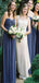 Elegant A-Line Strapless Popular Cheap Maxi Long Wedding Guest Bridesmaid Dresses,WGM232