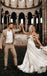 Unique Off Shoulder Floral Lace Wedding Dress A Line Tulle Bridal Gown,WDH189