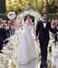 Elegant White Off-Shoulder A-Line Long Wedding Dresses With Sweep Trailing,WDH182
