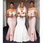 Mismatched Pink Mermaid Maxi Long Wedding Guest Bridesmaid Dresses,WGM190