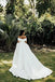 Unique Off Shoulder V Neck With Train Applique Popular Bridal Long Wedding Dresses, WDH101