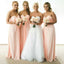 Simple Cheap Chiffon Sweet Heart Formal A Line Floor-Length Wedding Party Bridesmaid Dresses, WG173