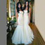 Gorgeous White Tulle Mermaid Long Bridesmaid Dresses for Wedding Party, Cheap Simple Long Wedding Dresses, WG195 - Wish Gown