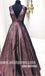 Popular V Neck Elegant Evening Fashion Cheap Long Prom Dresses, WG1104