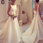 Simple Cheap V Back Elegant Long Affordable Wedding Dresses, WD0092
