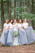 Lace Short Sleeves Tulle Long Wedding Party Dresses Cheap Charming Bridesmaid Dresses, WG387