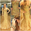 Gorgeous Gold Shinning Sweetheart Mermaid Heavy Beaded Long Prom Dress, WG514 - Wish Gown