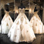 Gorgeous Sweet Heart White Golden Beaded Long Ball Gown Prom Dresses, WG597 - Wish Gown