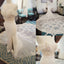 Beautiful Off Shoulder Short Sleeve Side Slit Gogeous Long Wedding Dress with Long Train, WG626 - Wish Gown
