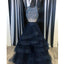 Black Shinning Beaded Top Inexpensive Evening Long Prom Dresses, WG730 - Wish Gown