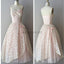 Strapless pink lace unique style vintage cheap homecoming prom gowns dress,BD0075