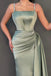 Sexy Green Mermaid Spaghetti Straps Maxi Long Evening Prom Dresses,WGP263