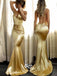 Sexy Different Colors Spaghetti Strap Mermaid Backless Cheap Long Bridesmaid Prom Dresses, SG128