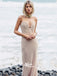 Sweetheart Lace Top Floor Length Open Back Sheath Beach Long Prom Dresses, WG594